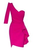 fuchsia-crepe-single-sleeve-mini-dress-964205-025-18549